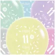 balony happy birthday 11th bday mix folat 13 6 szt