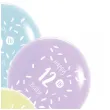 balony happy birthday 12th bday mix folat 13 6 szt