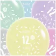 balony happy birthday 12th bday mix folat 13 6 szt