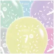 balony happy birthday 7th bday mix folat 13 6 szt