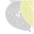 balony happy birthday 9th bday mix folat 13 6 szt