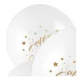 balony happy birthday bialo zlote arpex 11 5 szt