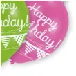balony happy birthday girlandy mix amscan 11 6 szt