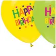 balony happy birthday gwiazdki mix godan 12 5 szt