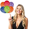 balony happy birthday kropki mix amscan 11 6 szt