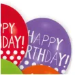 balony happy birthday kropki mix amscan 11 6 szt