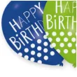 balony happy birthday kropki mix amscan 11 6 szt