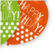 balony happy birthday kropki mix amscan 11 6 szt