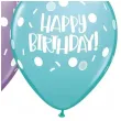 balony happy birthday pastelowy mix qualatex 11 25 szt