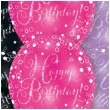 balony happy birthday pink mix amscan 11 6 szt