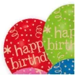 balony happy birthday serpentyny mix amscan 11 6 szt