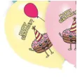 balony happy birthday torciki mix amscan 11 6 szt