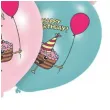 balony happy birthday torciki mix amscan 11 6 szt