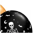 balony happy halloween szkielet czarny pomaranczowy qualatex 11 25 szt