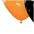 balony happy halloween szkielet czarny pomaranczowy qualatex 11 25 szt