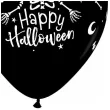 balony happy halloween szkielet czarny pomaranczowy qualatex 11 25 szt