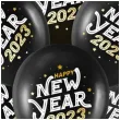 balony happy new year 2023 czarne partypal 12 5 szt
