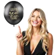 balony happy new year czarne partydeco 50szt
