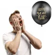 balony happy new year czarne partydeco 50szt