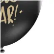 balony happy new year czarne partydeco 50szt