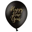 balony happy new year pastel czarny partydeco 12 6 szt