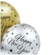 balony happy new year srebrno zlote belbal 12 6 szt