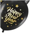 balony happy new year zloto czarne partypal 12 5 szt