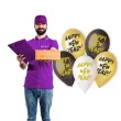 balony happy new year zloty mix gemar 13 5 szt