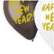 balony happy new year zloty mix gemar 13 5 szt