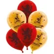 balony harry potter gryffindor i tiara przydzialu party factory 9 10 szt
