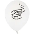 balony hollywood bialy santex 9 8 szt