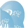 balony its a boy pastelowy blekitny gemar 13 5 szt