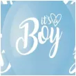 balony its a boy pastelowy blekitny gemar 13 5 szt