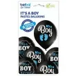 balony its a boy stopki pastel czarny belbal 12 6 szt
