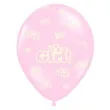 balony its a girl rozowe 30 cm partydeco 6 szt