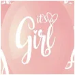 balony its a girl rozowy gemar 13 5 szt