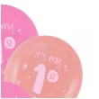 balony its my 1st birthday roczek rozowy folat 13 6 szt