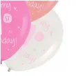 balony its my 1st birthday roczek rozowy folat 13 6 szt