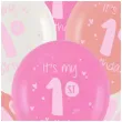 balony its my 1st birthday roczek rozowy folat 13 6 szt