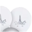 balony jednorozce bialo srebrne pastel godan 12 5 szt