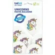 balony jednorozce pastel biale belbal 12 6 szt