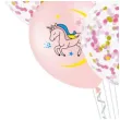 balony jednorozce z konfetti mix partypal 12 10 szt