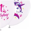 balony jednorozec na 1 urodziny pastel bialy godan 12 5 szt
