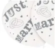 balony just married biale amscan 11 6 szt