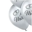 balony just married srebrne belbal 12 6 szt
