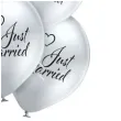 balony just married srebrne belbal 12 6 szt