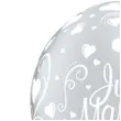 balony just married srebrne qualatex 11 25 szt