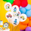 balony klocki figurki pastel mix partypal 12 6 szt