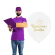 balony komunia swieta golabek biale partypal 12 100 szt