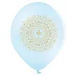 balony komunia swieta ihs w ornamencie blekitny 12 6 szt